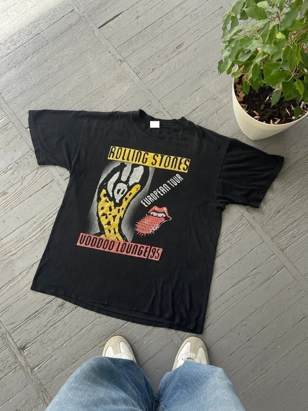 90s 1995 Very Rare The Rolling Stones Voodoo Lounge Rock Band Tee Shirt